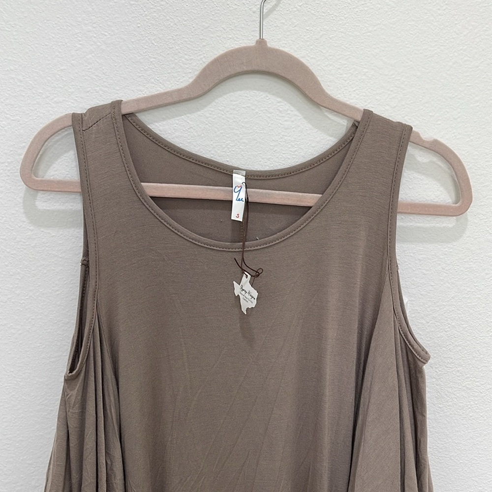 Ruffle Bell Sleeve Cold Shoulder Dress - Picture 8 of 10